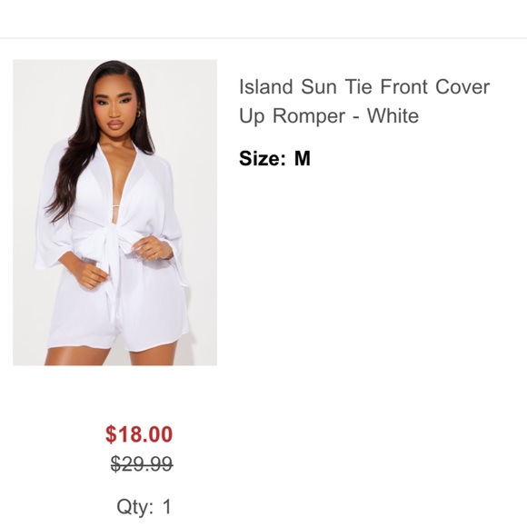 Romper cover up - Picture 1 of 1